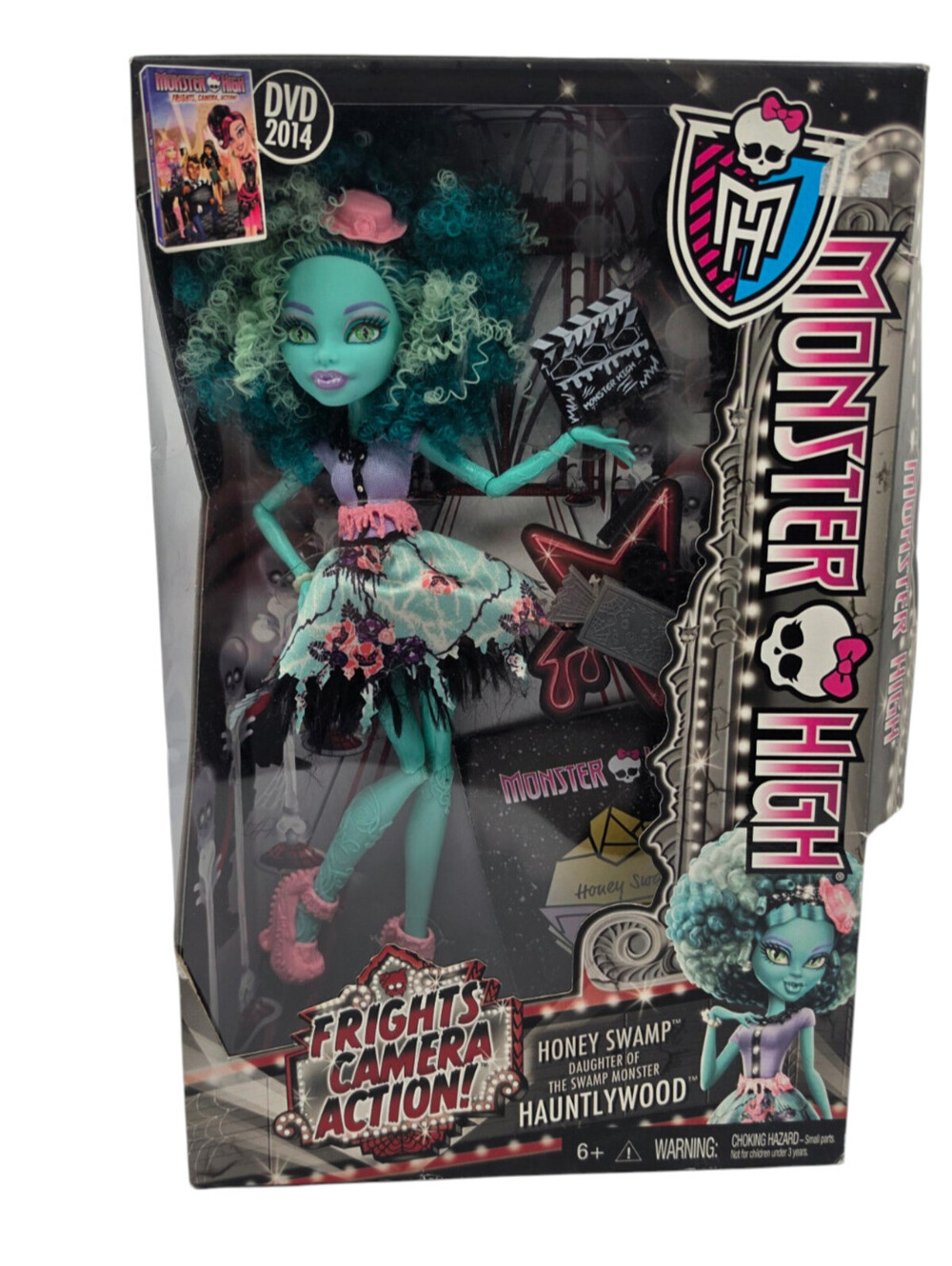 NIB Monster High Honey Swamp Frights Camera Action Doll